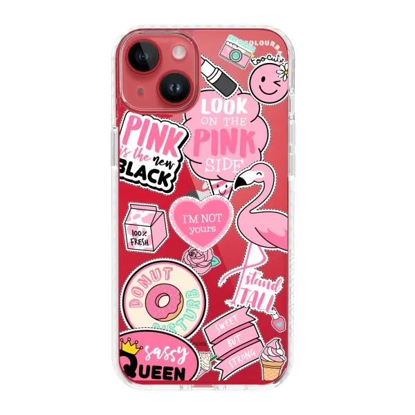 iPhone Case - Cute Pink Badges