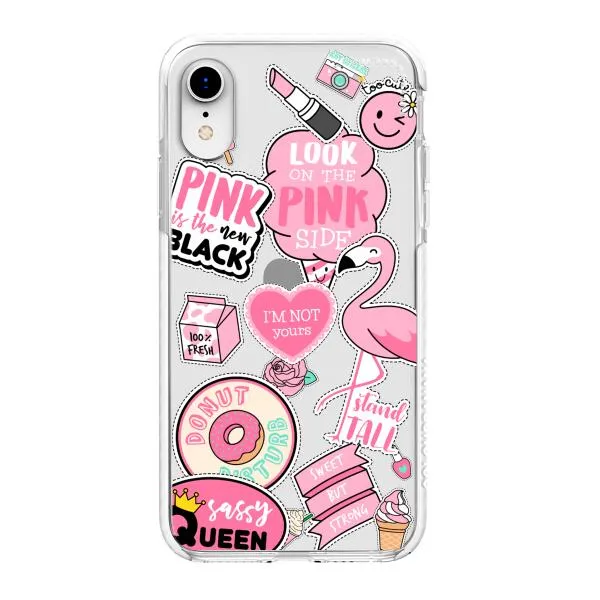 iPhone Case - Cute Pink Badges