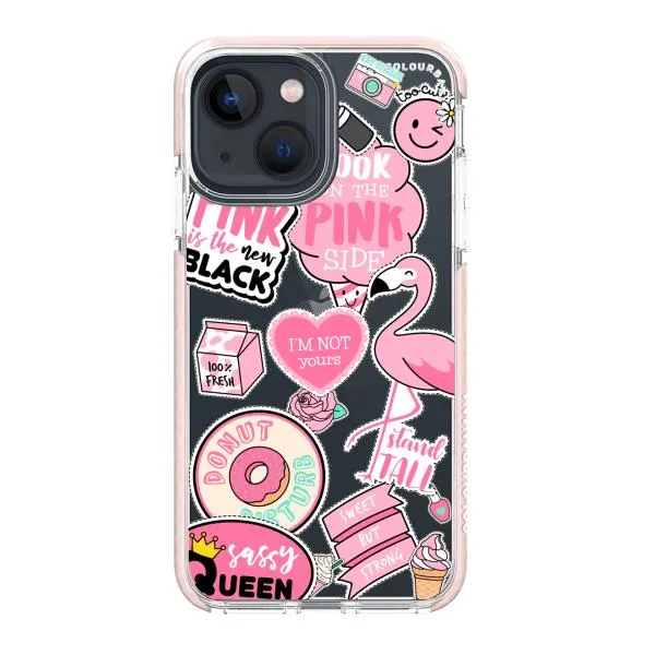 iPhone Case - Cute Pink Badges