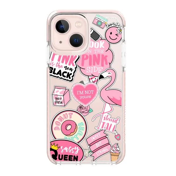 iPhone Case - Cute Pink Badges