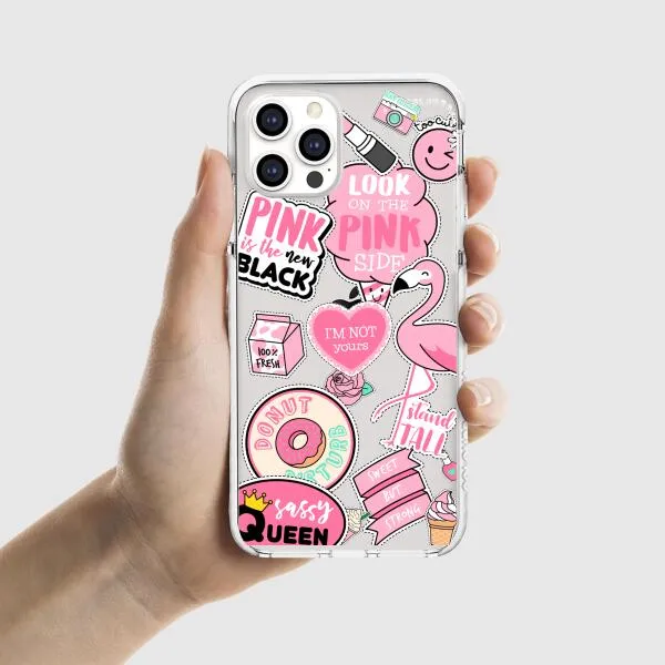 iPhone Case - Cute Pink Badges