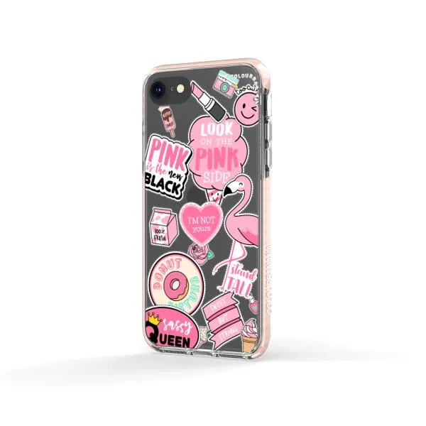 iPhone Case - Cute Pink Badges