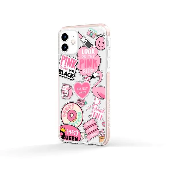 iPhone Case - Cute Pink Badges