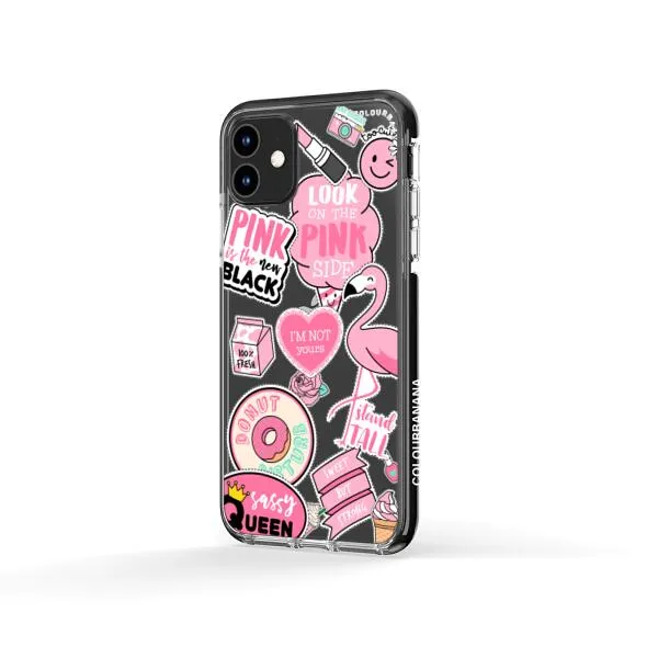 iPhone Case - Cute Pink Badges