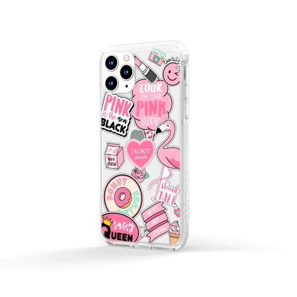 iPhone Case - Cute Pink Badges