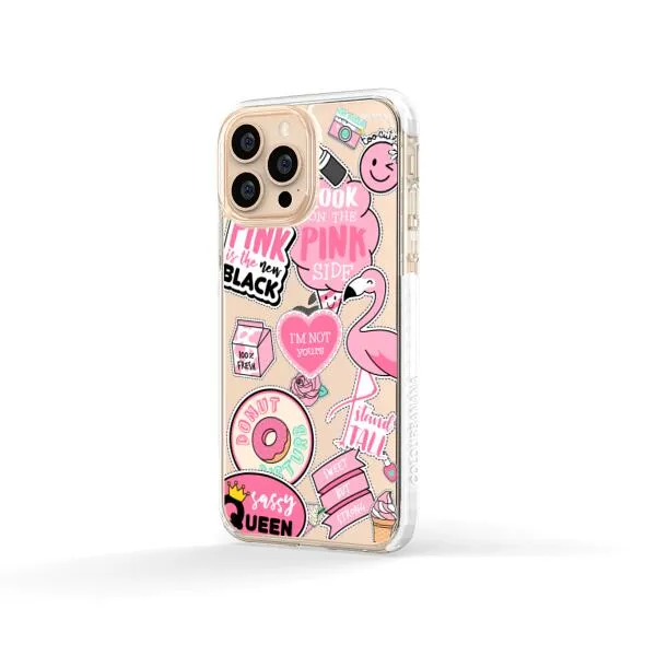 iPhone Case - Cute Pink Badges