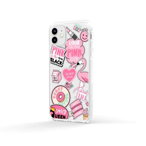 iPhone Case - Cute Pink Badges