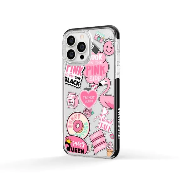 iPhone Case - Cute Pink Badges