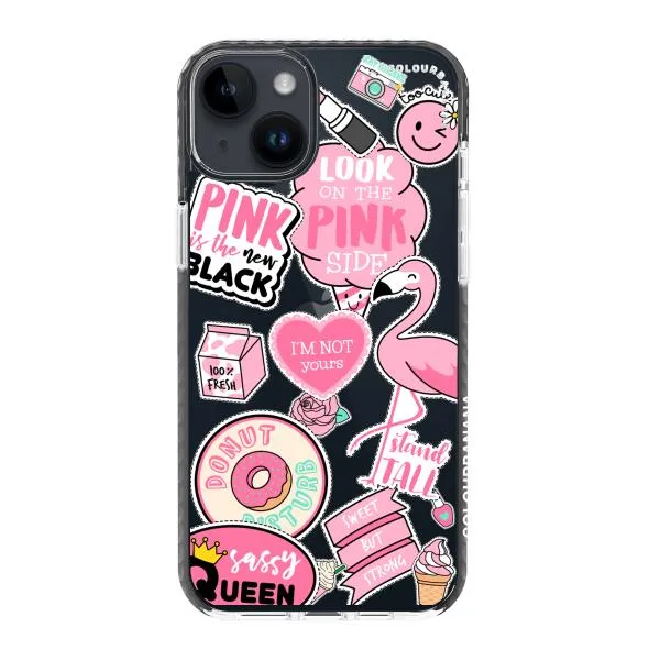 iPhone Case - Cute Pink Badges