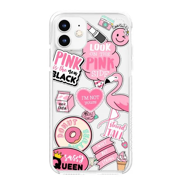 iPhone Case - Cute Pink Badges