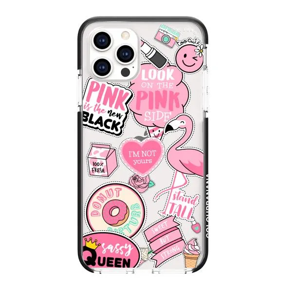 iPhone Case - Cute Pink Badges