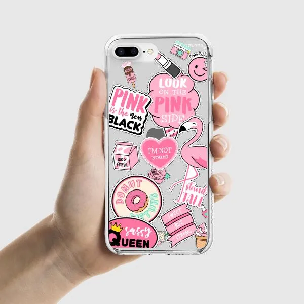 iPhone Case - Cute Pink Badges