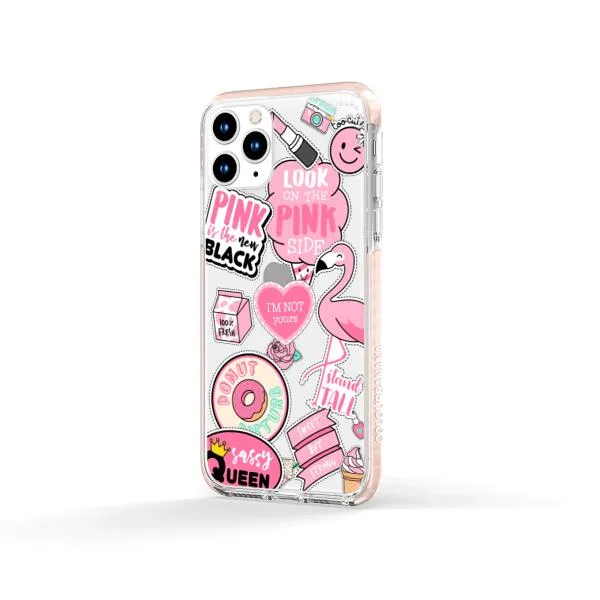 iPhone Case - Cute Pink Badges