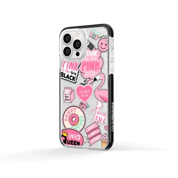 iPhone Case - Cute Pink Badges