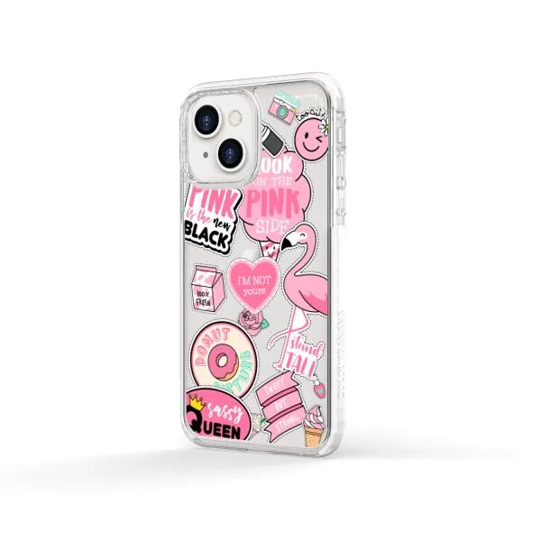 iPhone Case - Cute Pink Badges