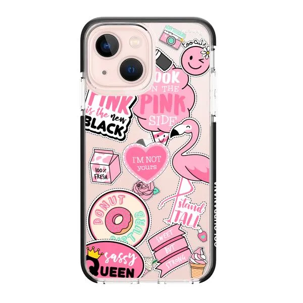 iPhone Case - Cute Pink Badges