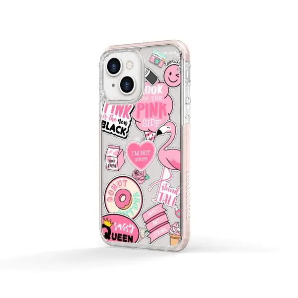 iPhone Case - Cute Pink Badges