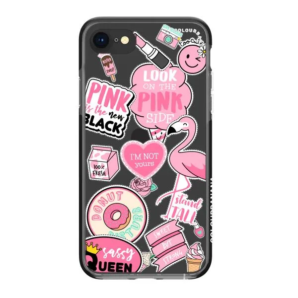 iPhone Case - Cute Pink Badges