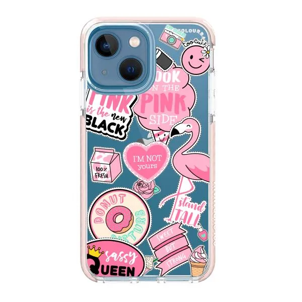 iPhone Case - Cute Pink Badges