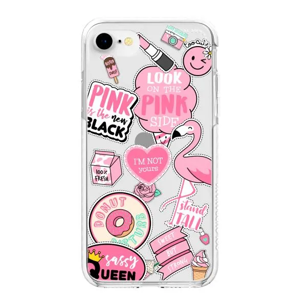 iPhone Case - Cute Pink Badges