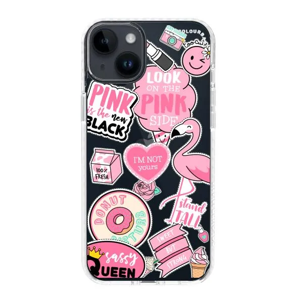 iPhone Case - Cute Pink Badges