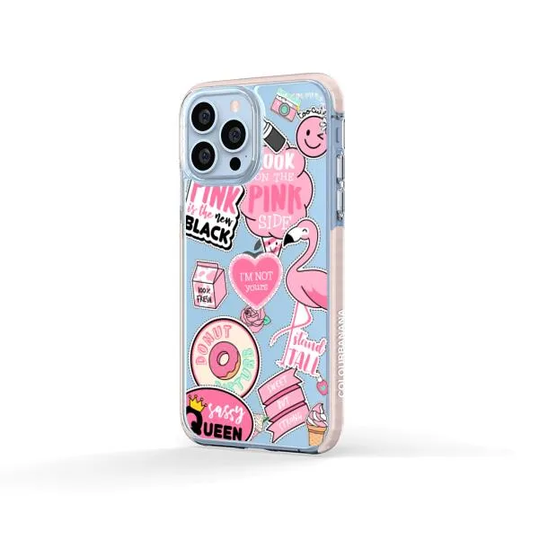 iPhone Case - Cute Pink Badges