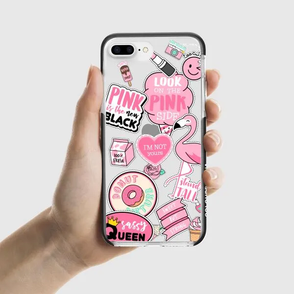 iPhone Case - Cute Pink Badges