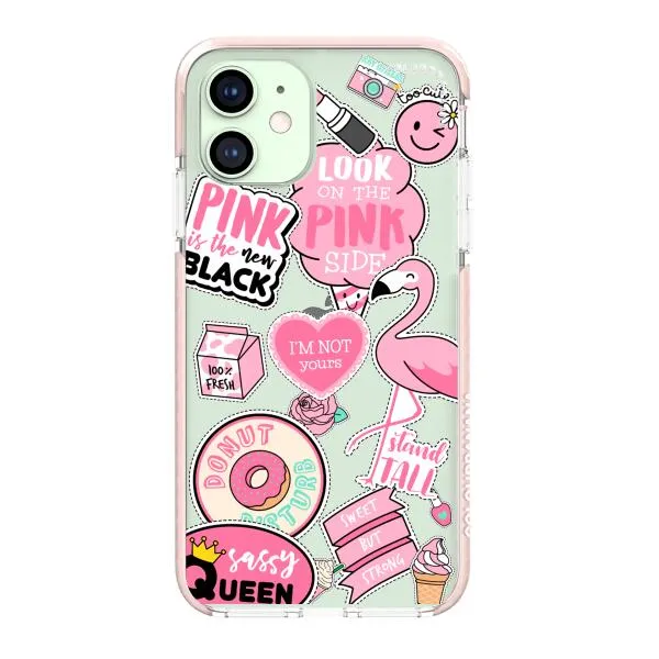 iPhone Case - Cute Pink Badges