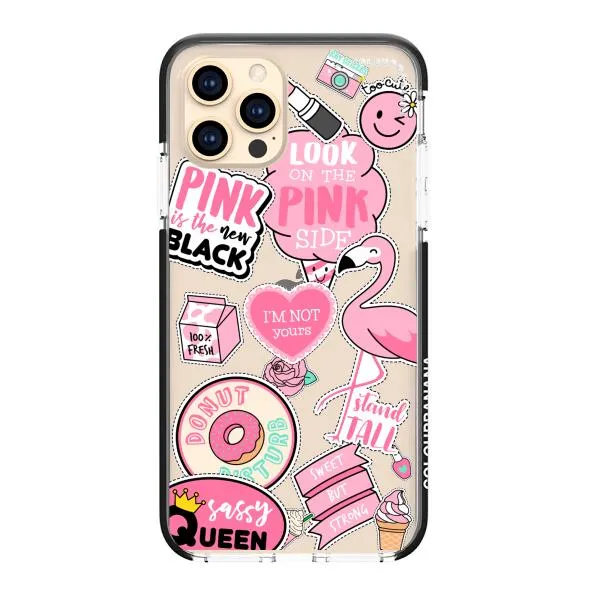 iPhone Case - Cute Pink Badges