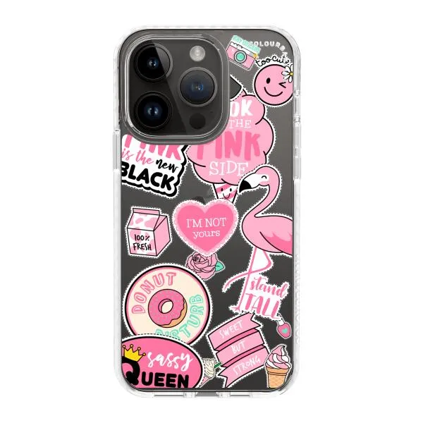 iPhone Case - Cute Pink Badges