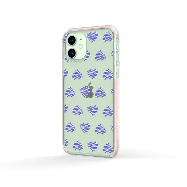 iPhone Case - Purple Zebra Heart