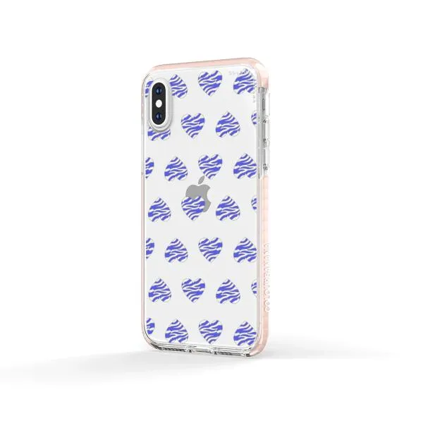 iPhone Case - Purple Zebra Heart