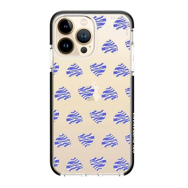 iPhone Case - Purple Zebra Heart