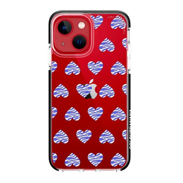 iPhone Case - Purple Zebra Heart