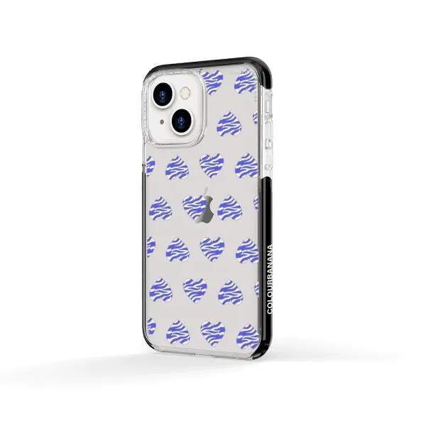 iPhone Case - Purple Zebra Heart