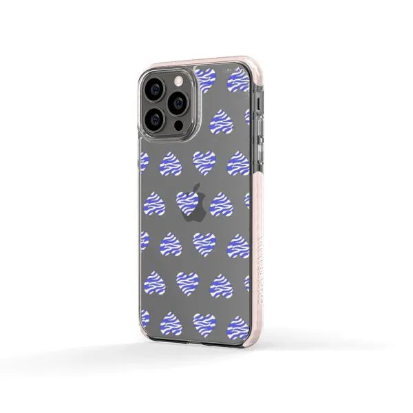 iPhone Case - Purple Zebra Heart