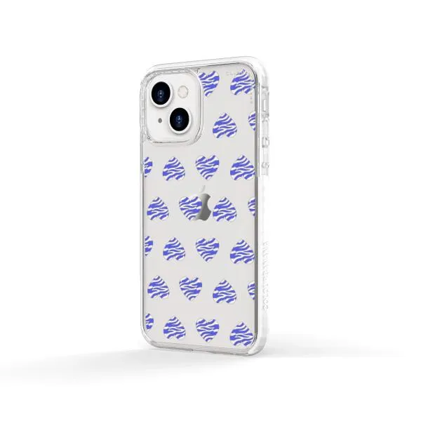 iPhone Case - Purple Zebra Heart