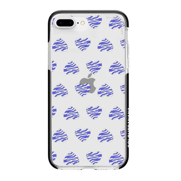 iPhone Case - Purple Zebra Heart