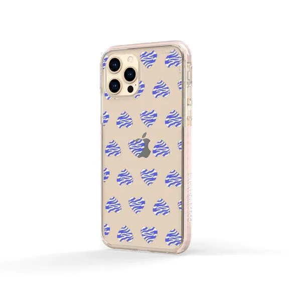 iPhone Case - Purple Zebra Heart