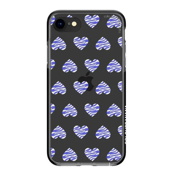 iPhone Case - Purple Zebra Heart