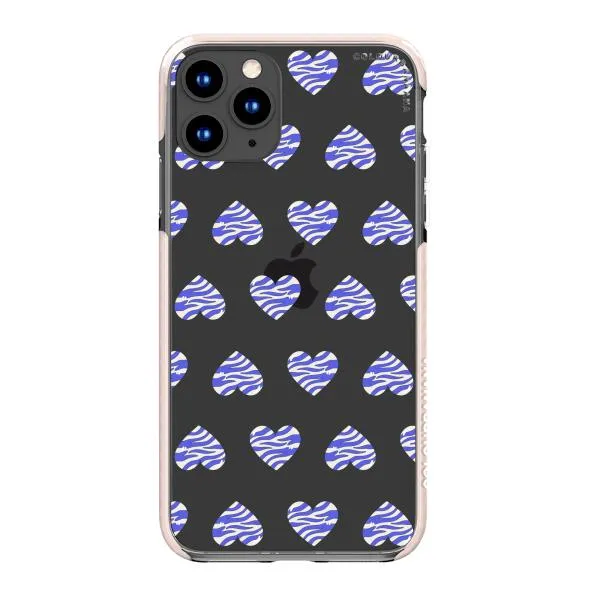 iPhone Case - Purple Zebra Heart