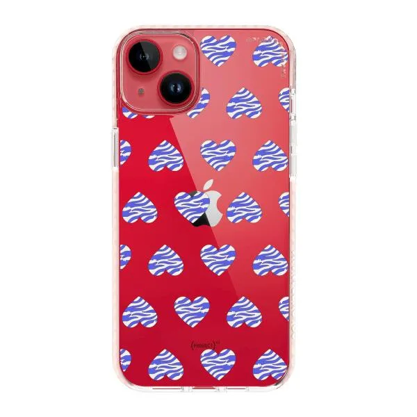 iPhone Case - Purple Zebra Heart