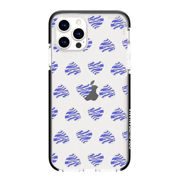 iPhone Case - Purple Zebra Heart