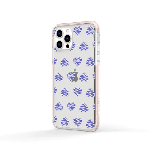 iPhone Case - Purple Zebra Heart