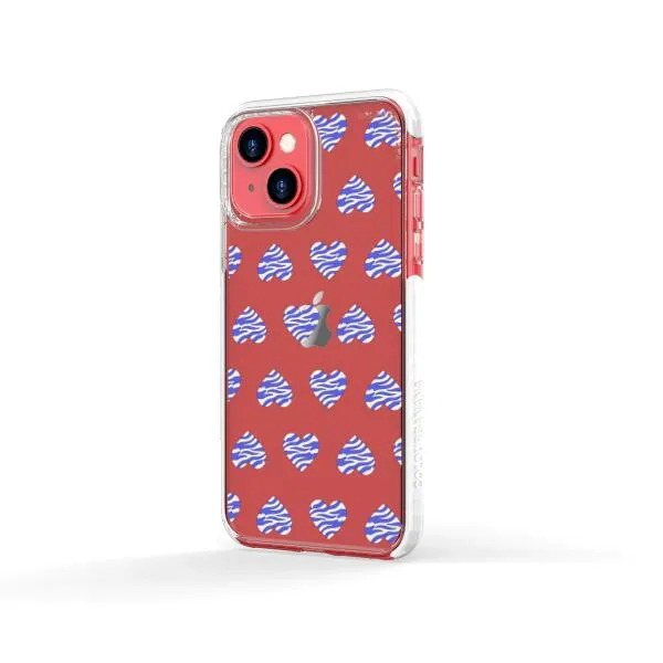 iPhone Case - Purple Zebra Heart