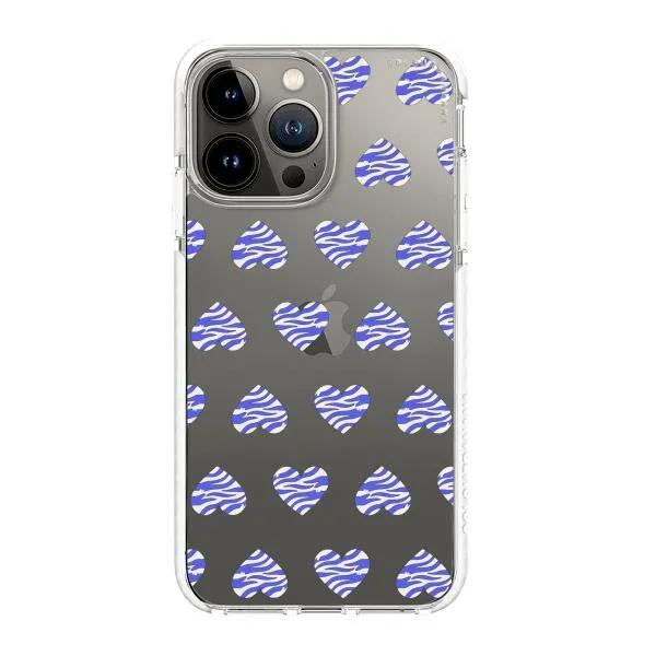 iPhone Case - Purple Zebra Heart