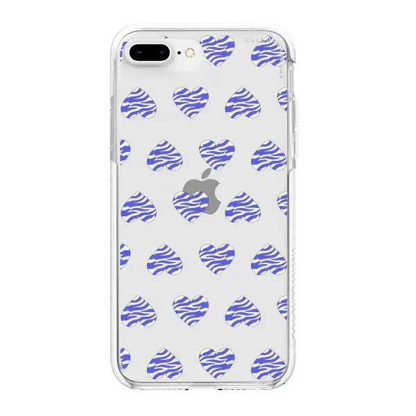 iPhone Case - Purple Zebra Heart