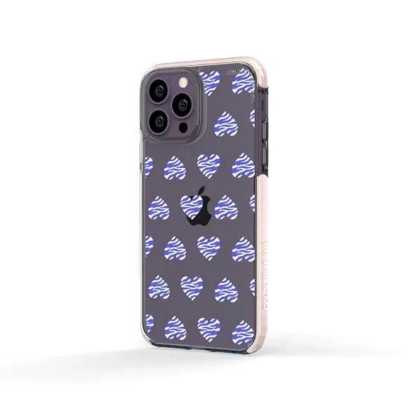 iPhone Case - Purple Zebra Heart