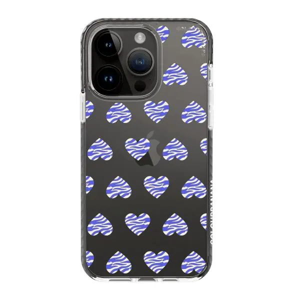 iPhone Case - Purple Zebra Heart