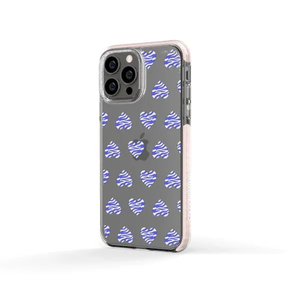 iPhone Case - Purple Zebra Heart